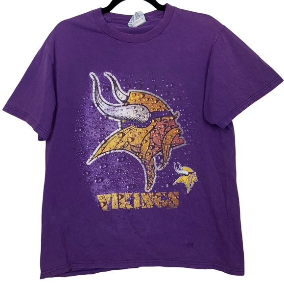 Minnesota Vikings T-Shirt 1998 NFL Heavy Patina Lee Sport Mens Medium MN Vintage - Picture 1 of 13